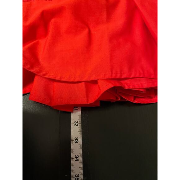 Vintage Womens Midi Skirt Size Large Red Patchwork Paisley Pull On Boho 90s - Picture 5 of 6